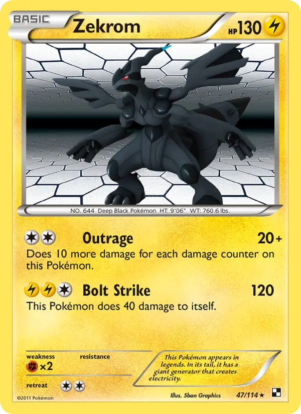 Zekrom — Noir & Blanc