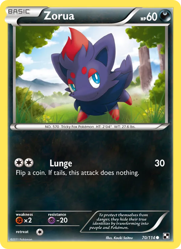 Zorua — Black & White