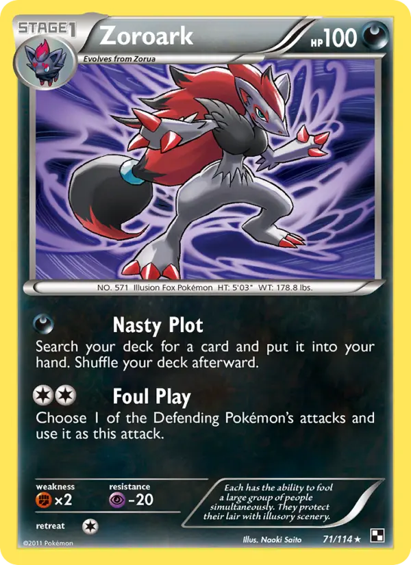 Zoroark — Noir & Blanc