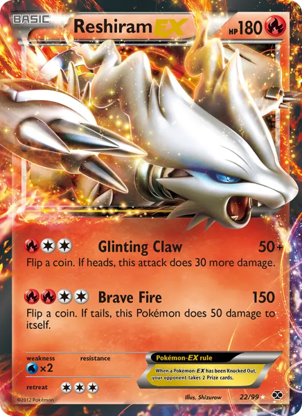 Reshiram-EX — Destinées Futures