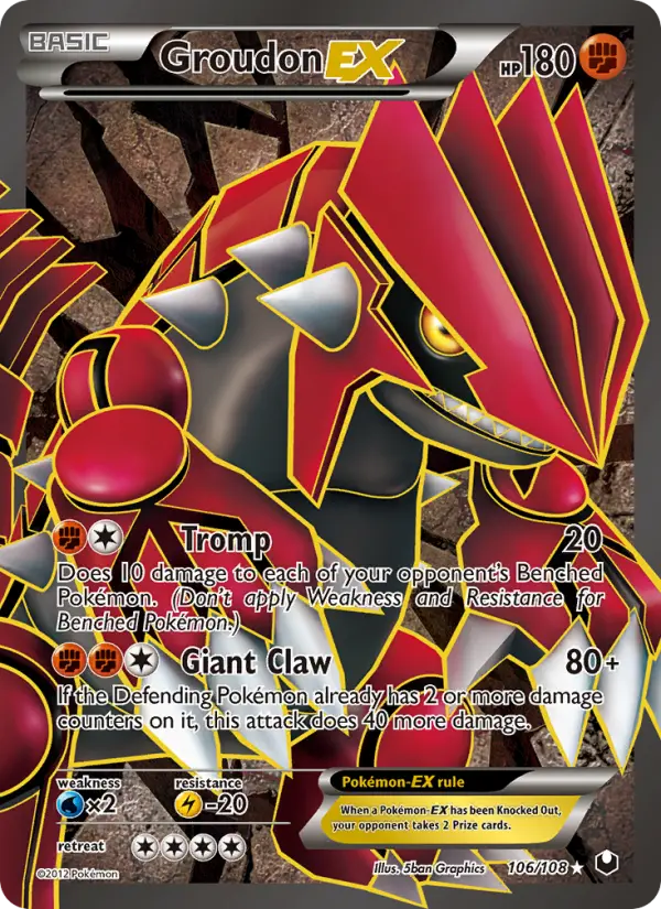 Groudon-EX — Explorateurs Obscurs