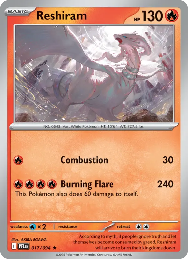 Reshiram — Flammes Fantasmagoriques