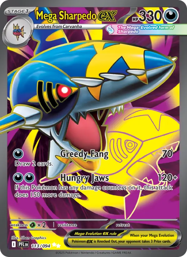 Méga-Sharpedo-ex — Flammes Fantasmagoriques