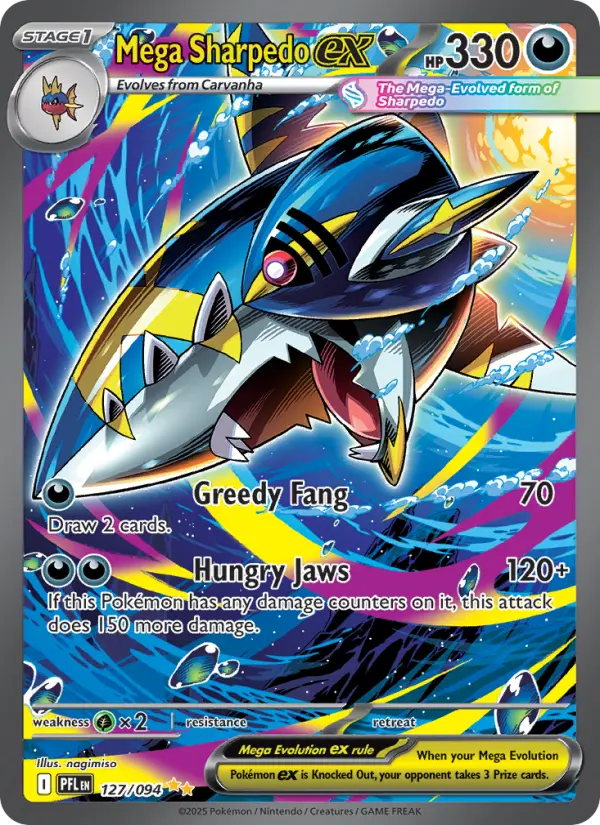 Méga-Sharpedo-ex — Flammes Fantasmagoriques