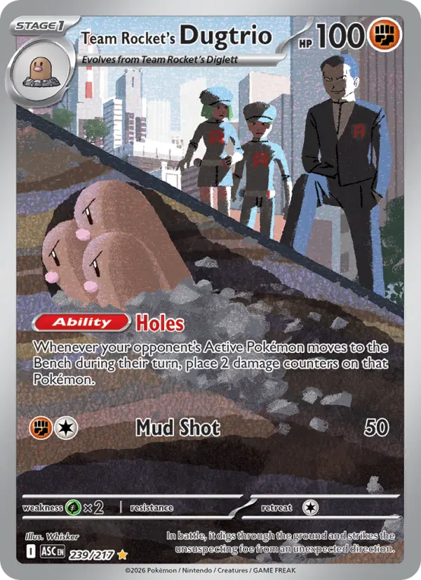 Triopikeur de la Team Rocket — Héros Transcendants