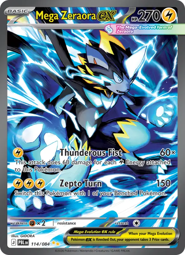 Méga-Zeraora-ex — Nuit Noire