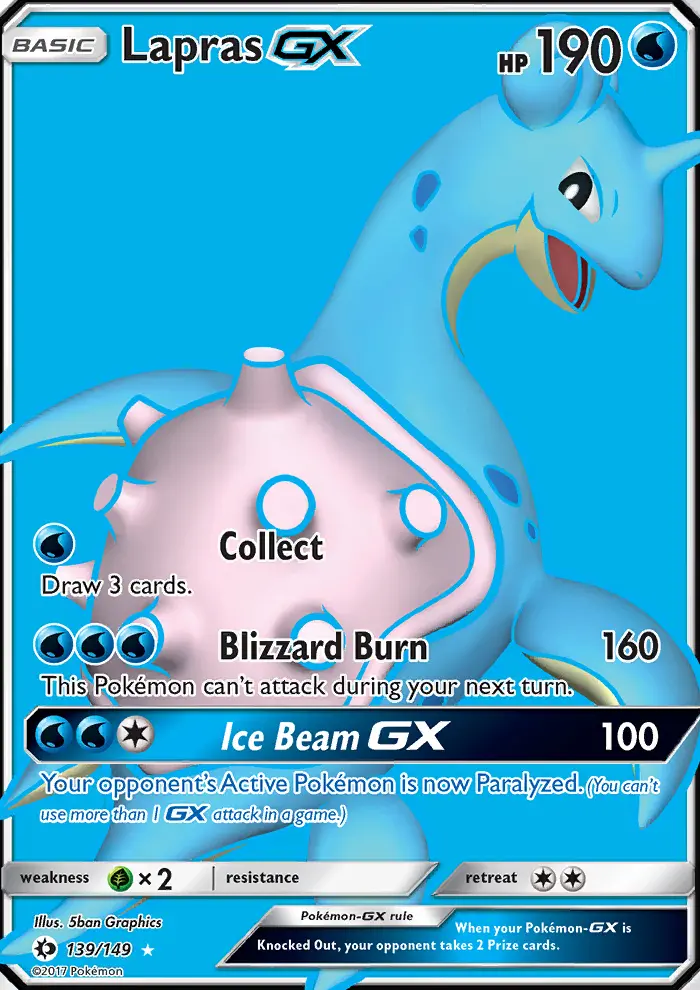Lapras GX — Sun & Moon
