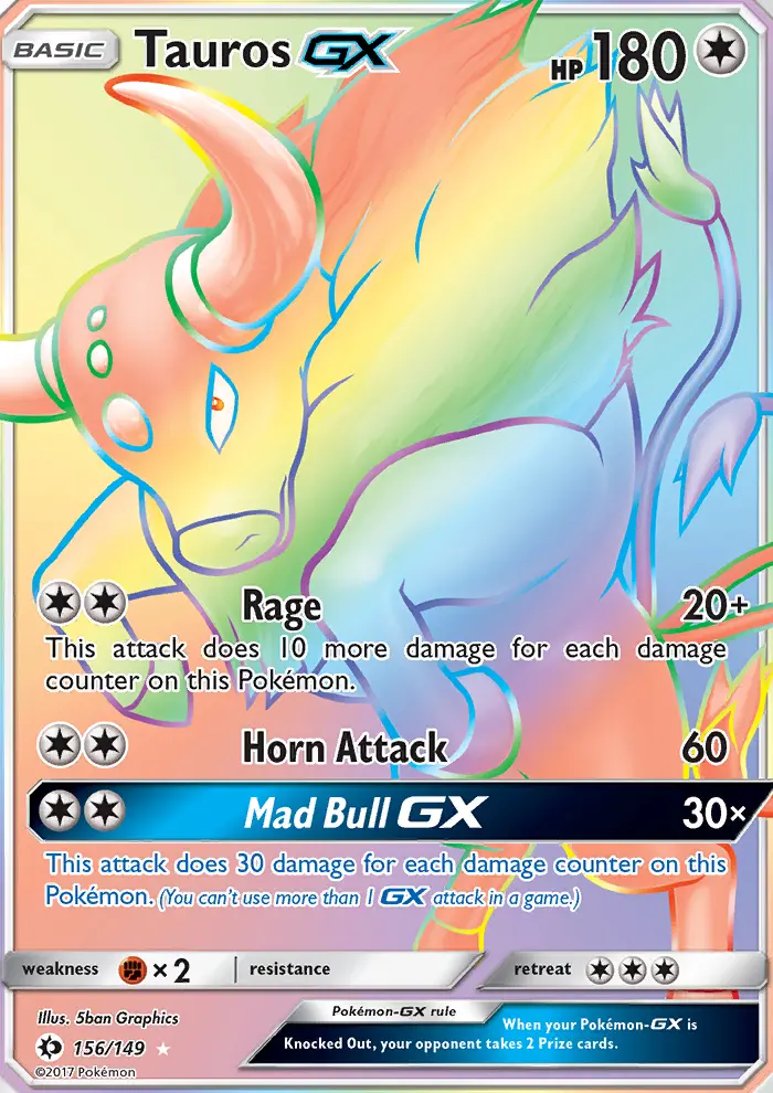 Tauros GX — Soleil et Lune