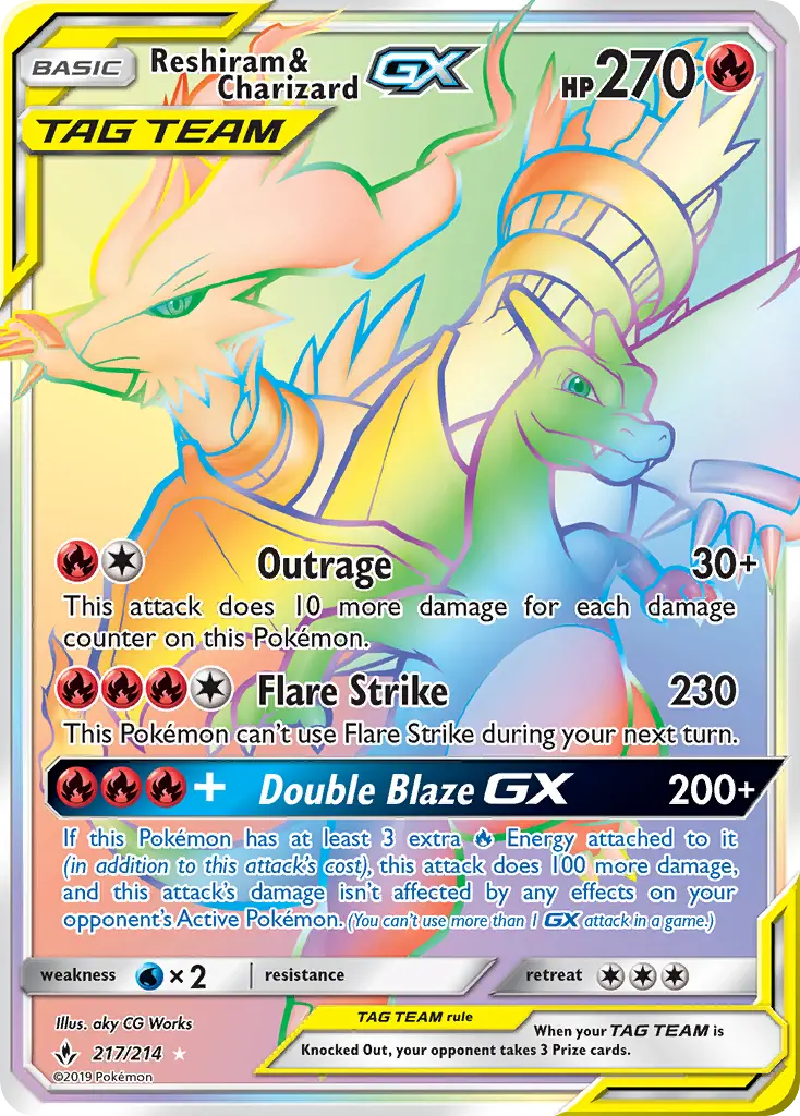 Reshiram et Dracaufeu GX — Alliance Infaillible