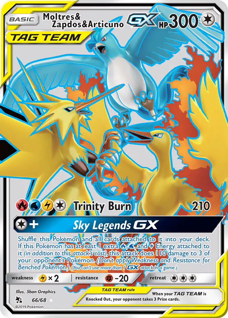 Moltres & Zapdos & Articuno GX — Hidden Fates