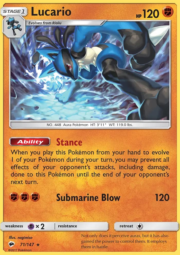Lucario — Ombres Ardentes