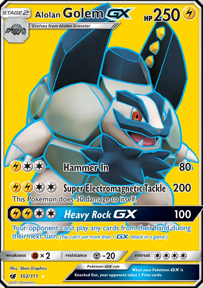 Grolem d’Alola GX — Invasion Carmin
