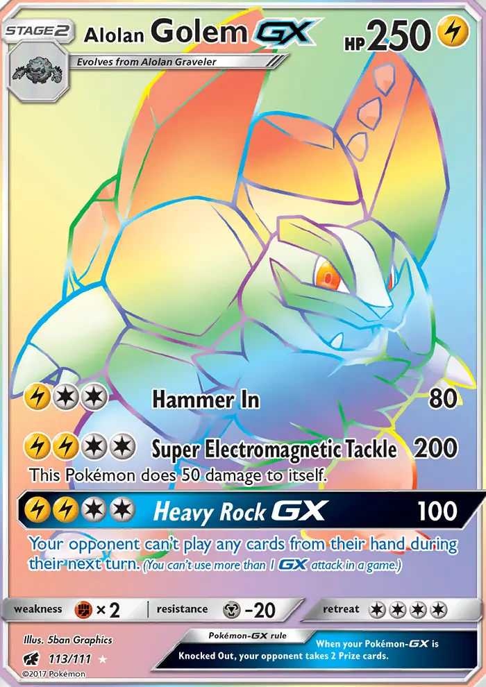 Grolem d’Alola GX — Invasion Carmin