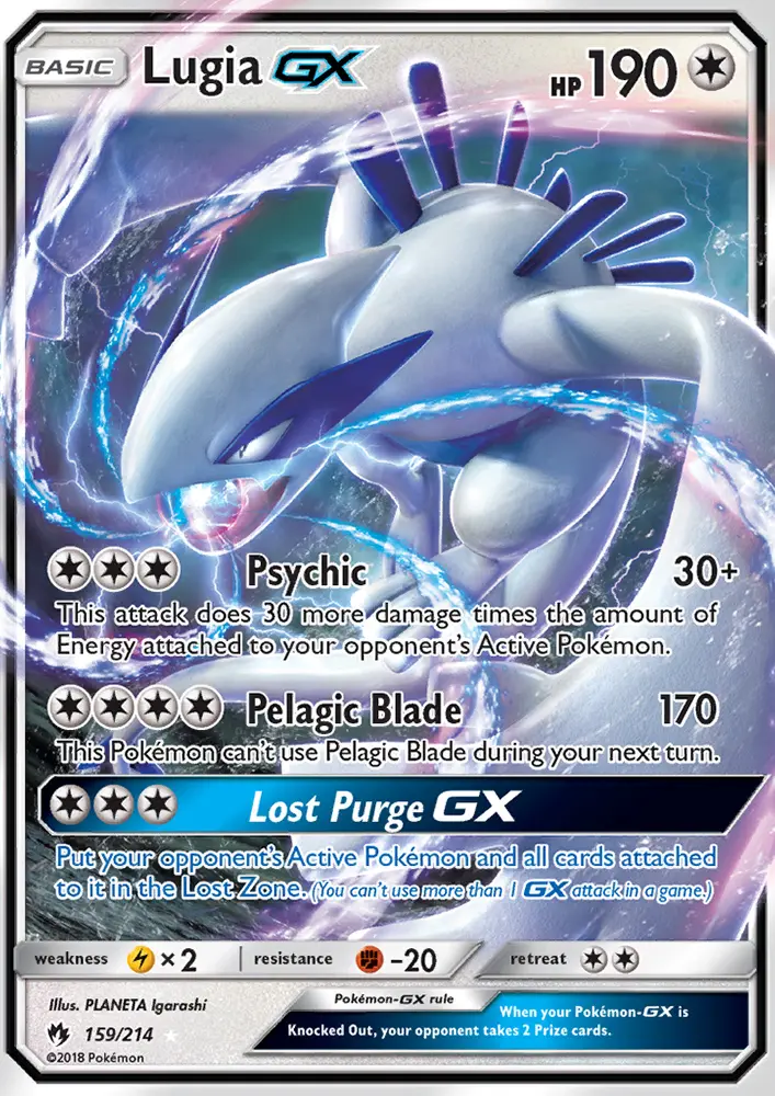 Lugia GX — Tonnerre Perdu