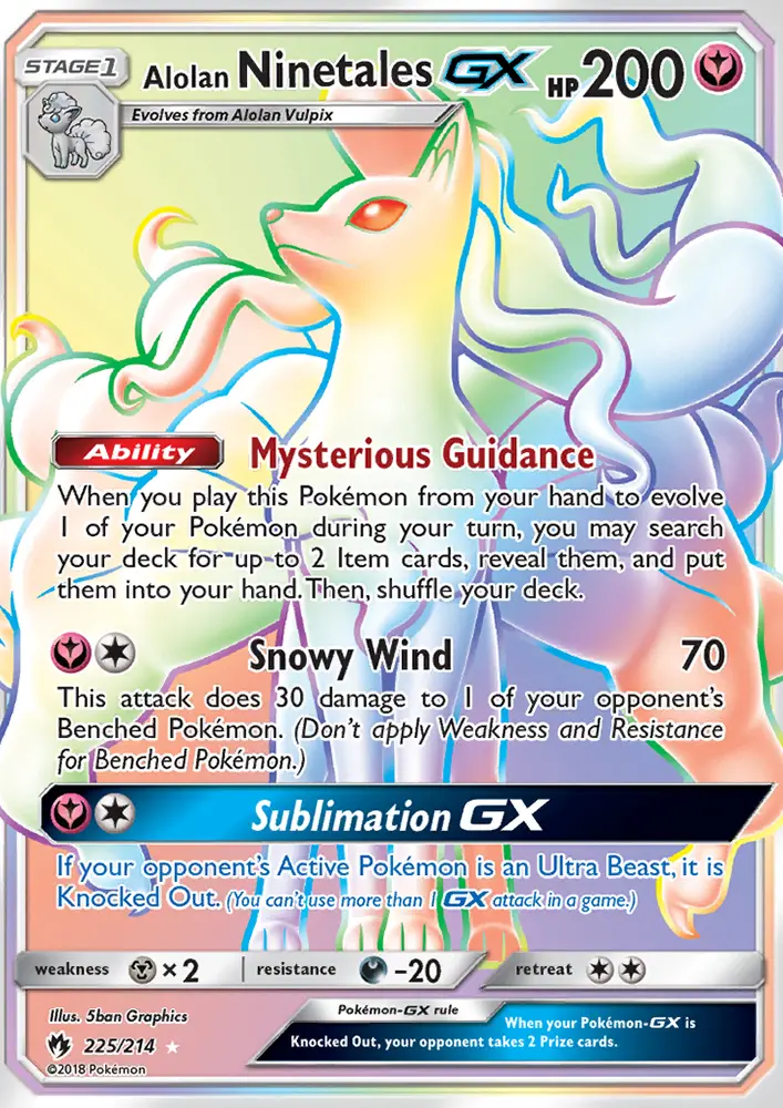 Feunard d’Alola GX — Tonnerre Perdu