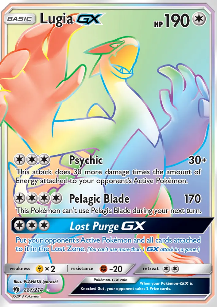 Lugia GX — Tonnerre Perdu