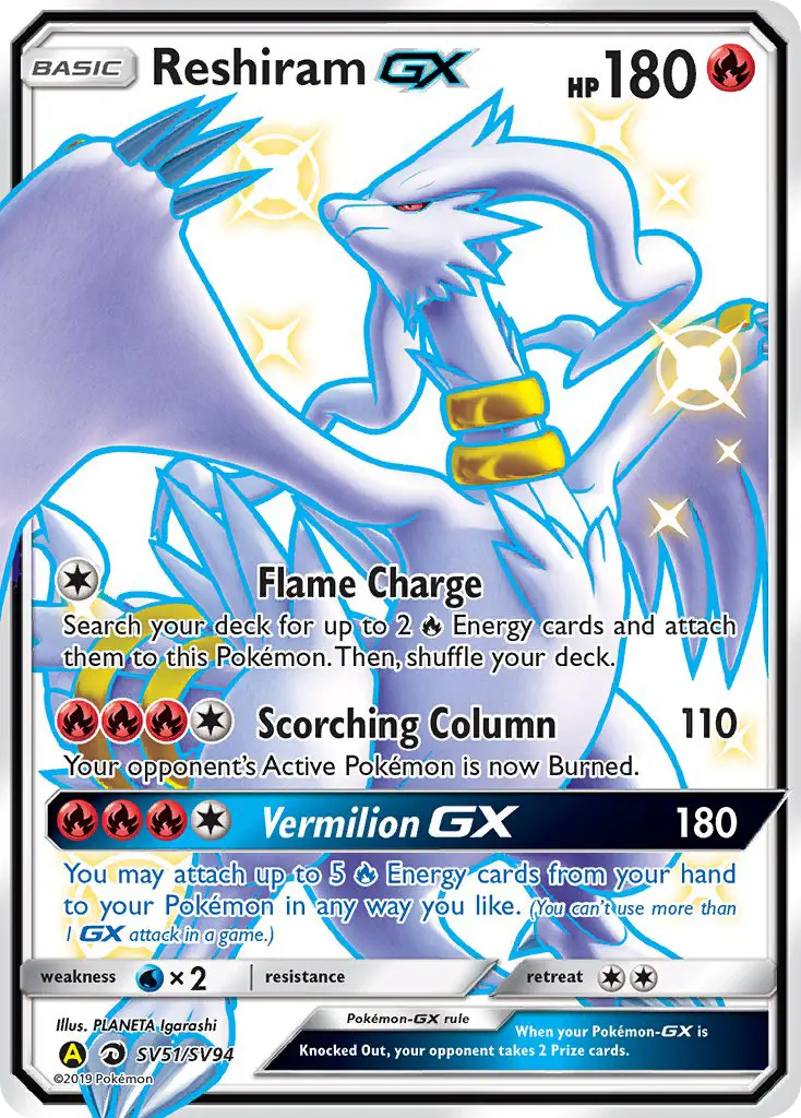 Reshiram-GX — Destinées Occultes