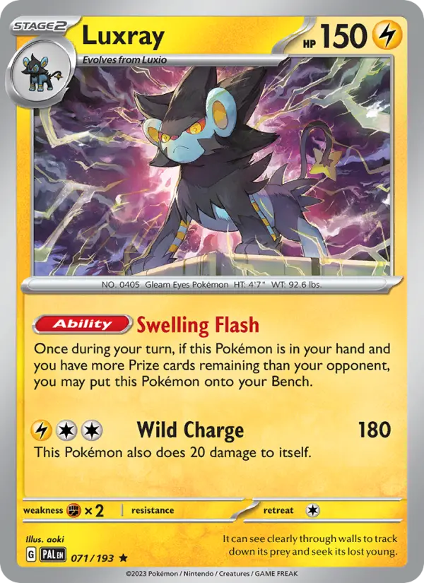 Luxray — Évolutions à Paldea
