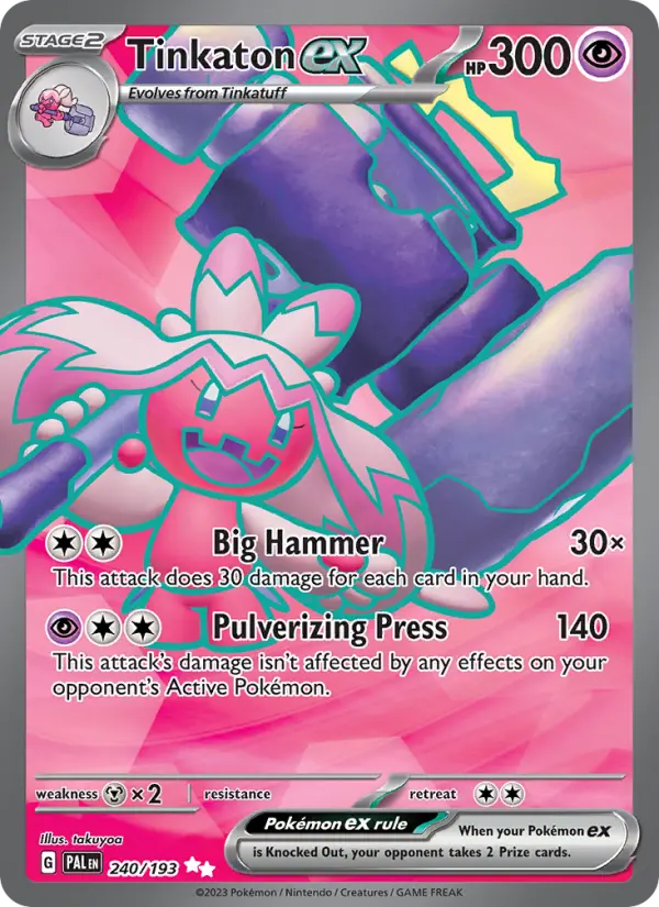 Tinkaton ex — Paldea Evolved