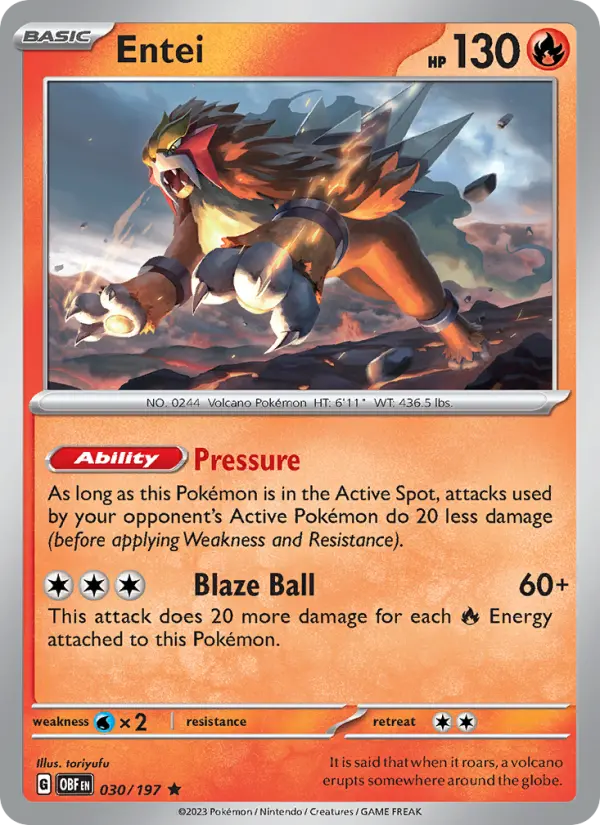 Entei — Obsidian Flames