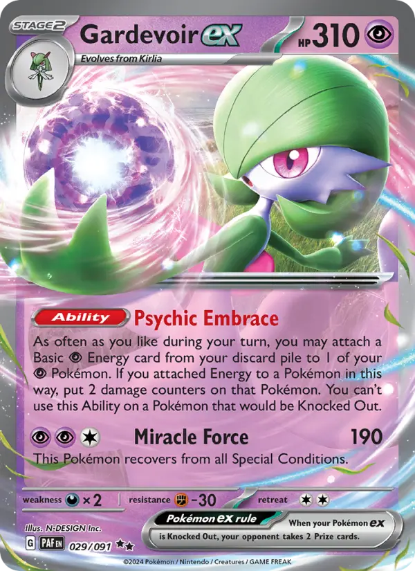 Gardevoir ex — Paldean Fates