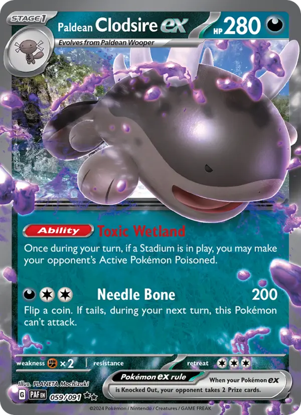 Paldean Clodsire ex — Paldean Fates