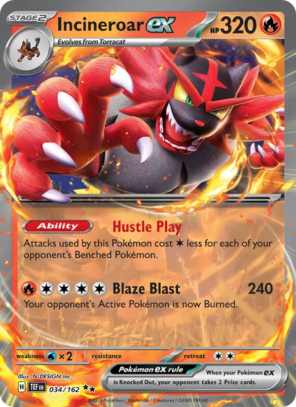 Incineroar ex — Temporal Forces