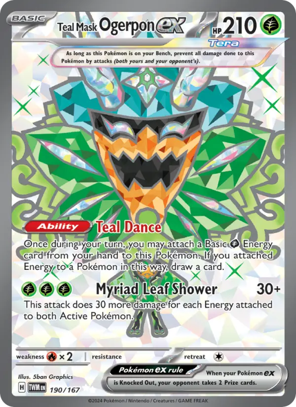 Ogerpon Masque Turquoise-ex — Mascarade Crépusculaire