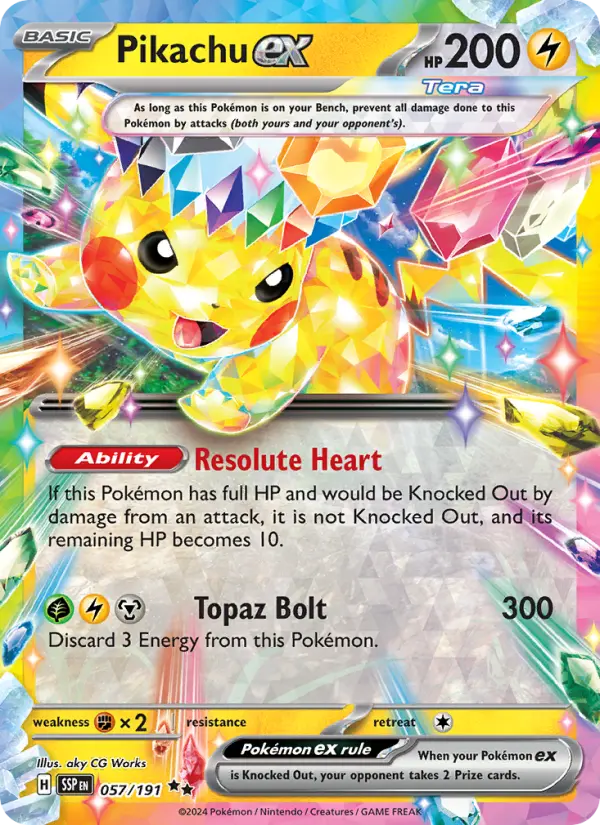 Pikachu ex — Surging Sparks