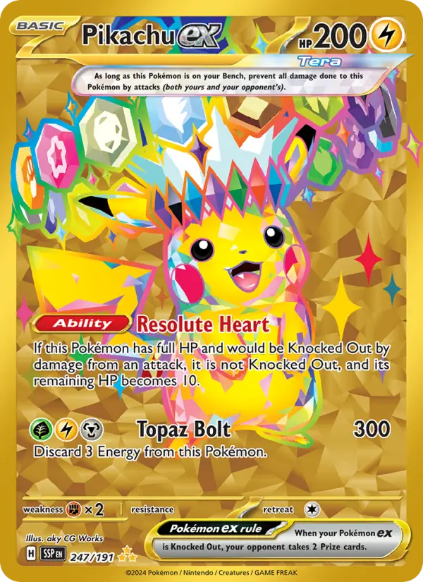 Pikachu-ex — Étincelles Déferlantes