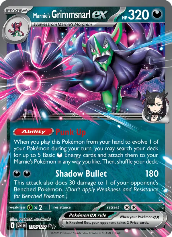 Marnie's Grimmsnarl ex — Destined Rivals