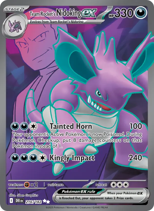 Nidoking-ex de la Team Rocket — Rivalités Destinées
