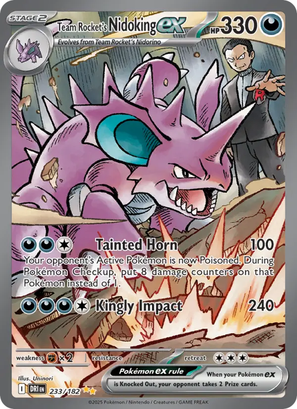 Nidoking-ex de la Team Rocket — Rivalités Destinées