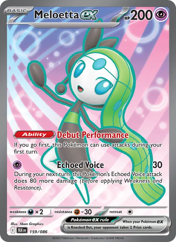 Meloetta-ex — Foudre Noire