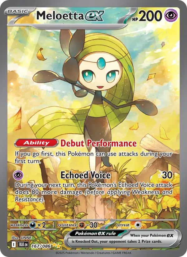 Meloetta-ex — Foudre Noire