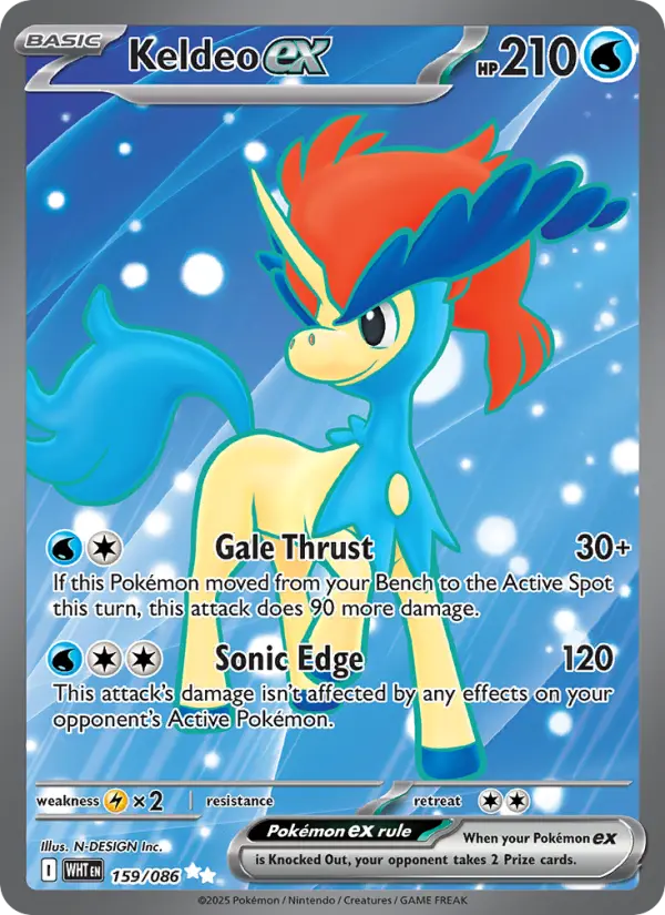 Keldeo-ex — Flamme Blanche