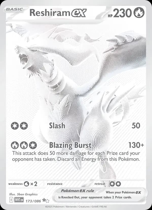 Reshiram-ex — Flamme Blanche