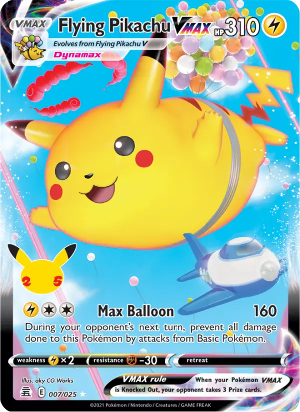 Pikachu Volant VMAX — Célébrations