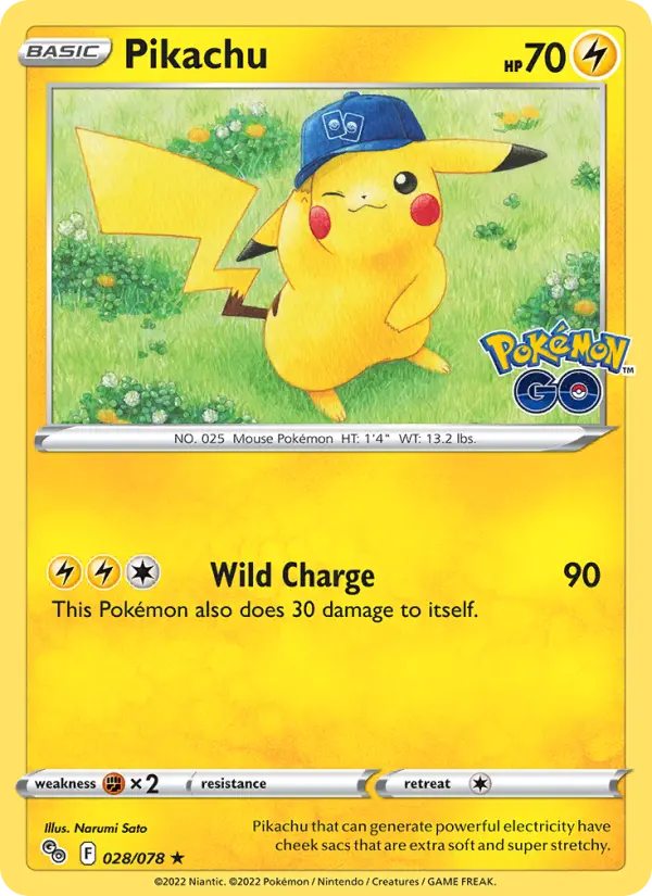 Pikachu — Pokémon GO