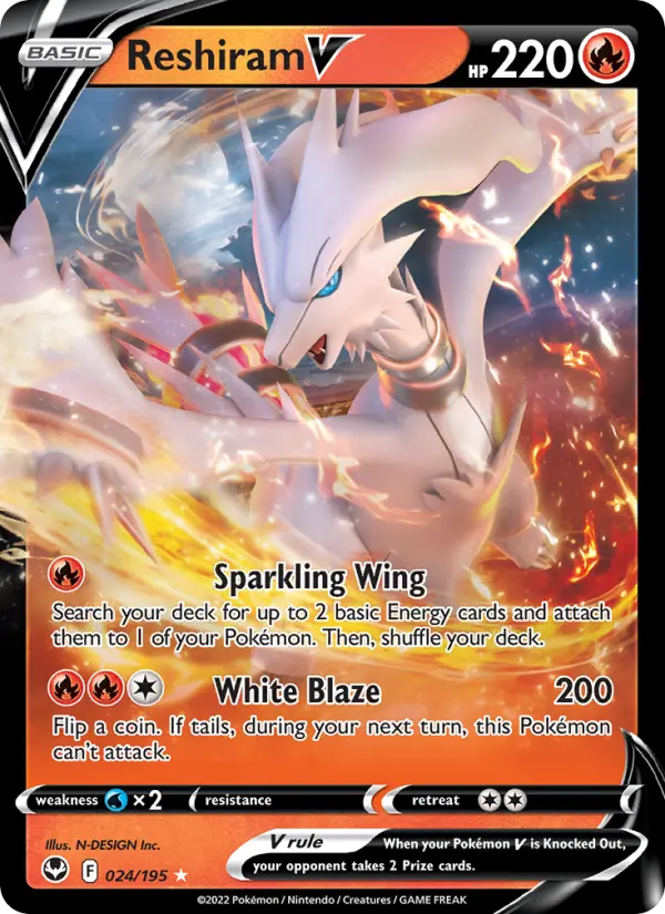 Reshiram V — Tempête Argentée
