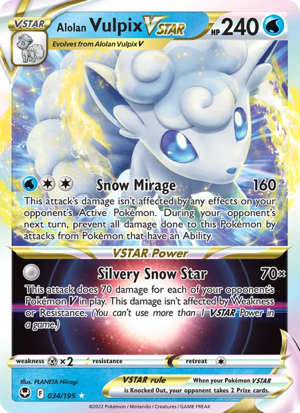 Goupix d'Alola VSTAR — Tempête Argentée
