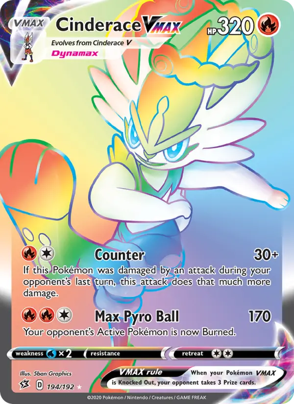 Cinderace VMAX — Rebel Clash