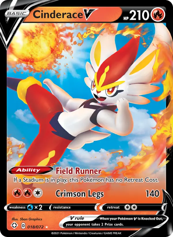 Cinderace V — Shining Fates