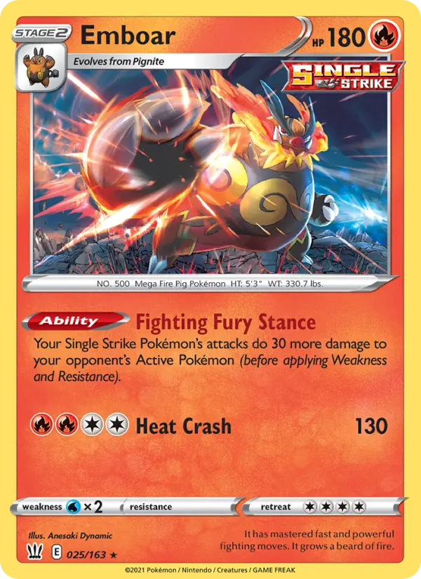 Emboar — Battle Styles