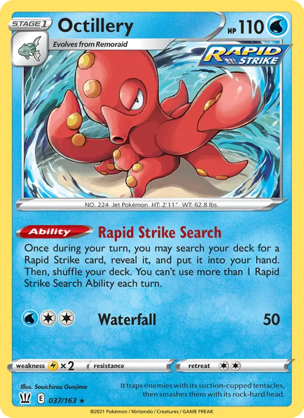 Octillery — Styles de Combat