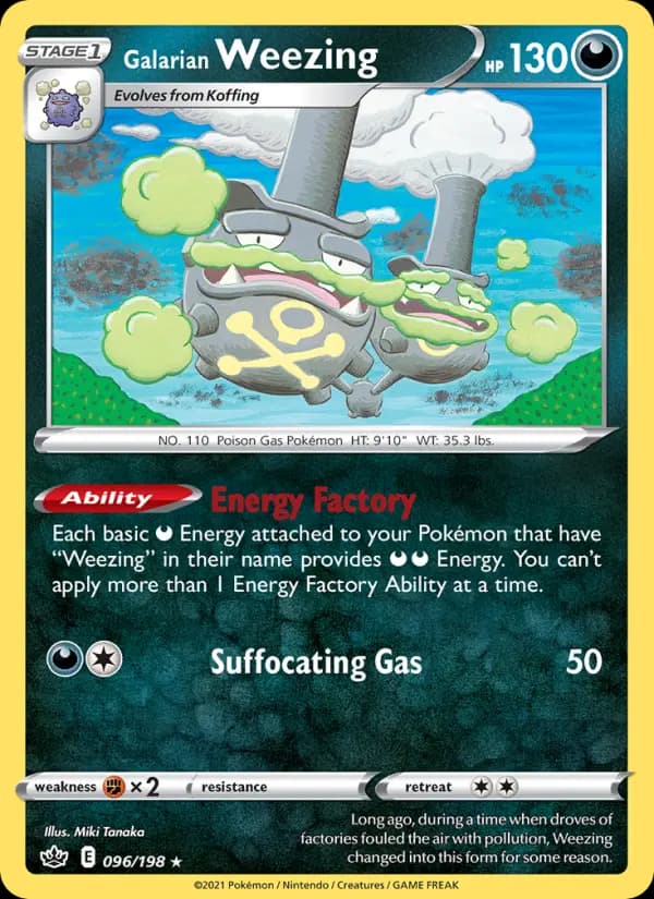 Galarian Weezing — Chilling Reign