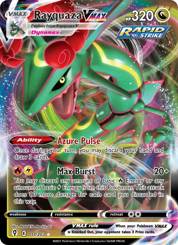 Rayquaza VMAX — Évolution Céleste