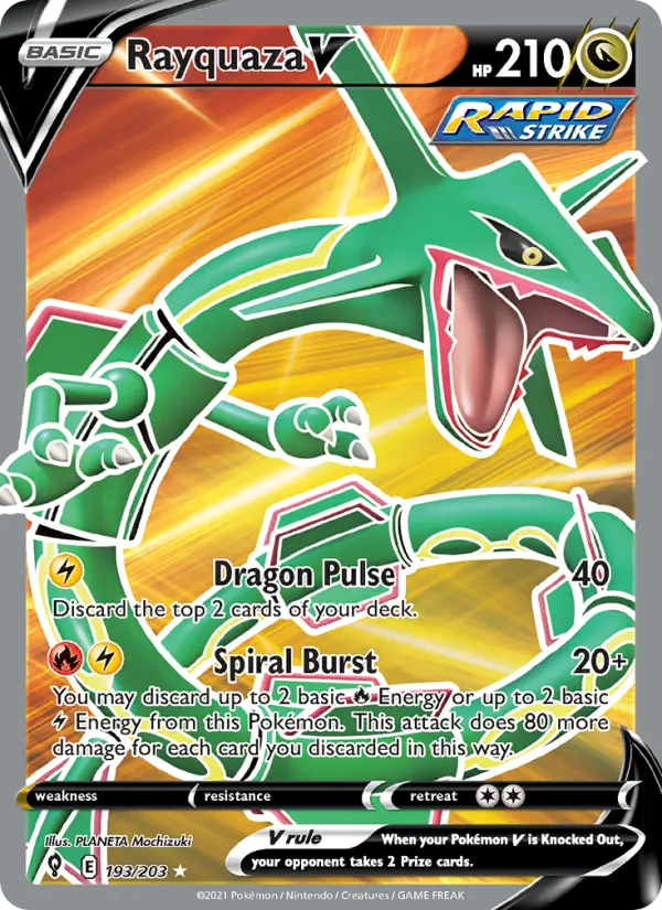 Rayquaza V — Évolution Céleste