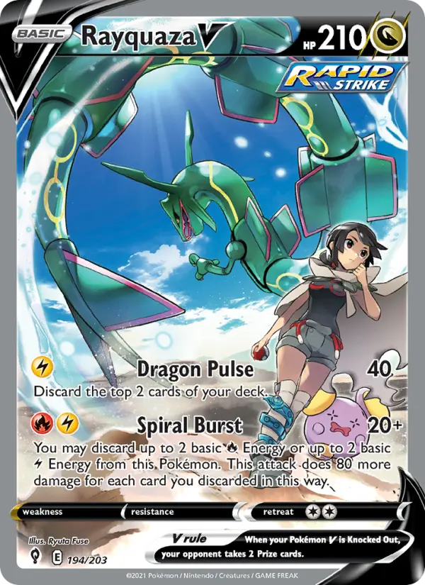 Rayquaza V — Évolution Céleste