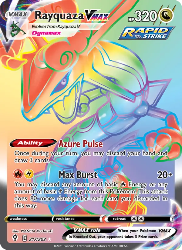 Rayquaza VMAX — Évolution Céleste